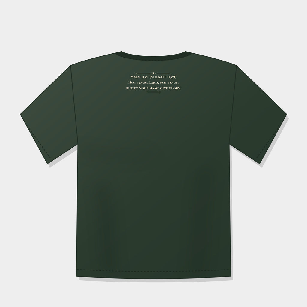 Non Nobis Domine Two-Sided T-Shirt – Psalm 115 on Back