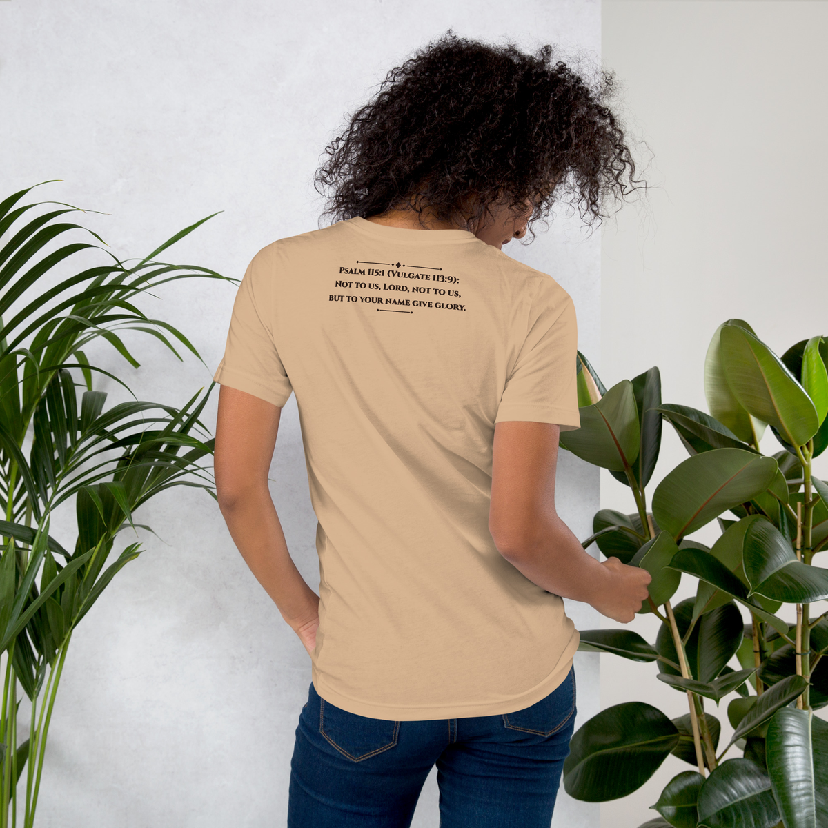 Non Nobis Domine Two-Sided T-Shirt – Psalm 115 on Back